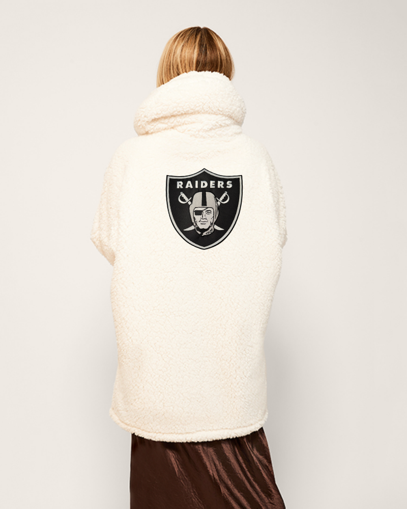 Las Vegas Raiders Lounger in 2XL/3XL | Soft Sherpa Hoodies