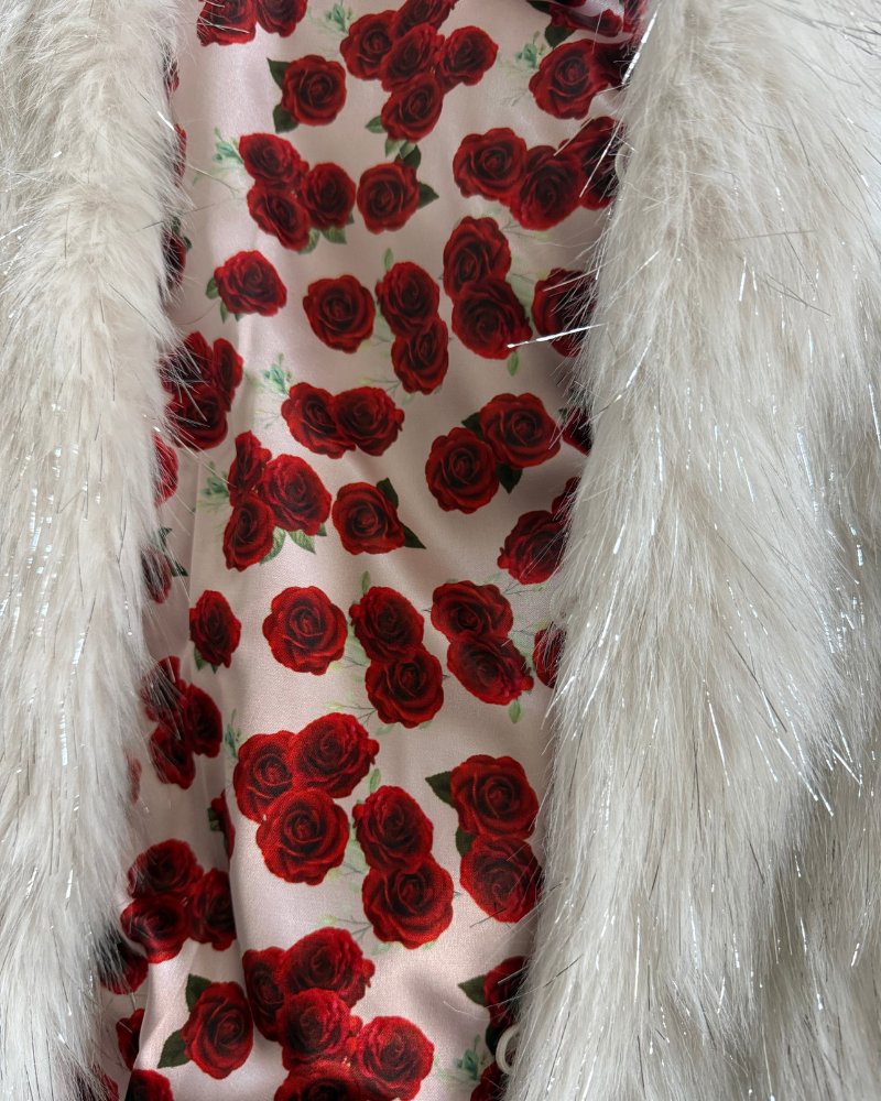 Faux Fur (Vintage Floral Lined) Jacket