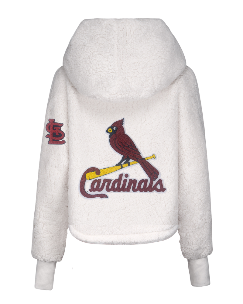 St. Louis Cardinals Remix Logo Cropped Sherpa Lounger Jacket