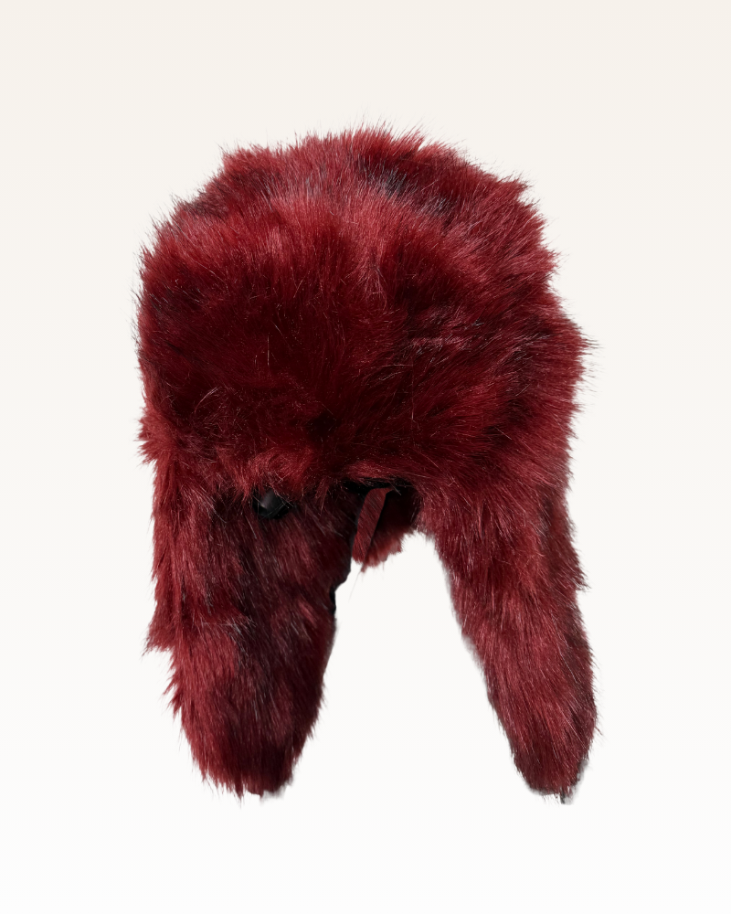 Faux Fur Trapper Hat in O/S | Soft Sherpa Hoodies & Lounger