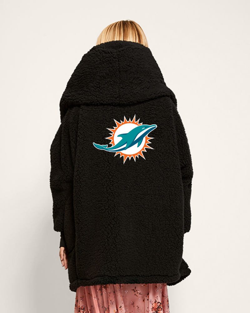 Miami Dolphins Sherpa Lounger Jacket