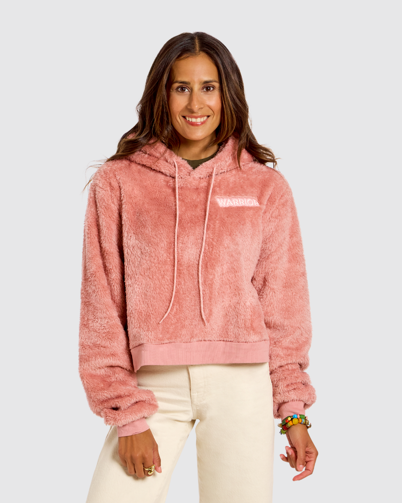 The Warrior Effect™ by Jill Martin Cropped Sherpa Hoodie