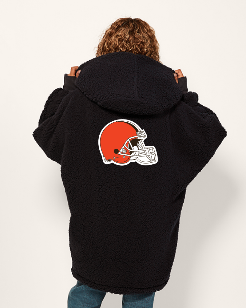 Cleveland Browns Lounger in 2XL/3XL | Soft Sherpa Hoodies