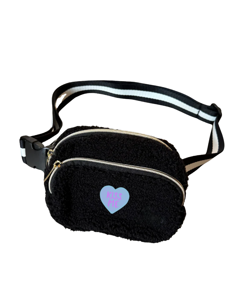 'Kiss Me' Regulation Size Sherpa Fanny Pack