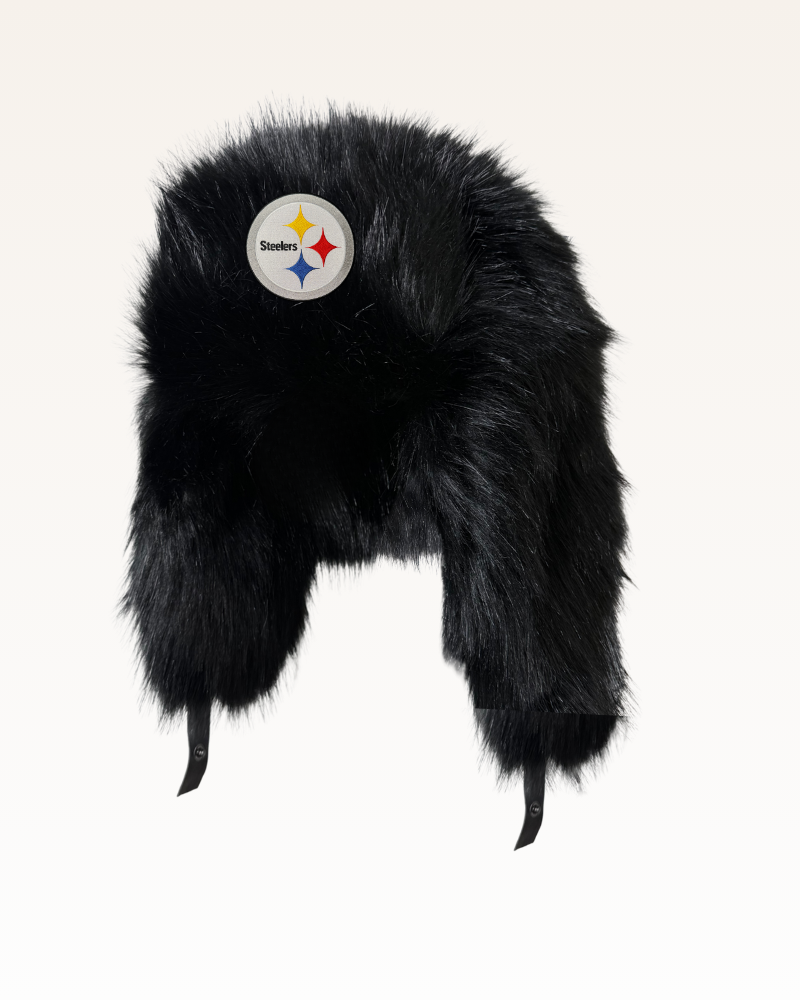 Pittsburgh Steelers Faux Fur Trapper Hat