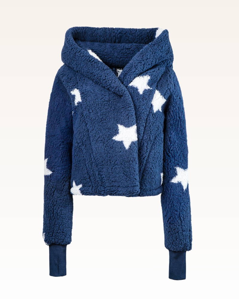 Classic Cropped Sherpa Lounger Jacket