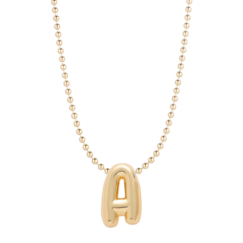 Leo & Luca by Hara Mini Balloon Initial Necklace