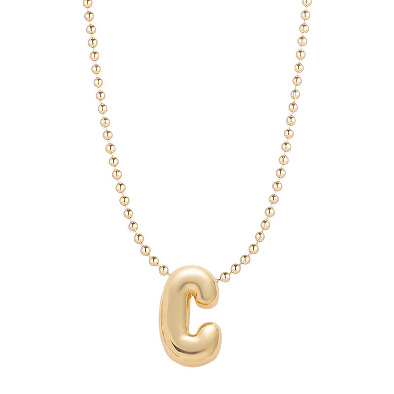 Leo & Luca by Hara Mini Balloon Initial Necklace
