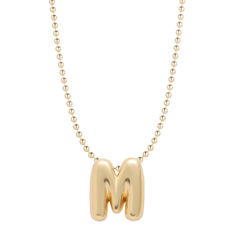 Leo & Luca by Hara Mini Balloon Initial Necklace