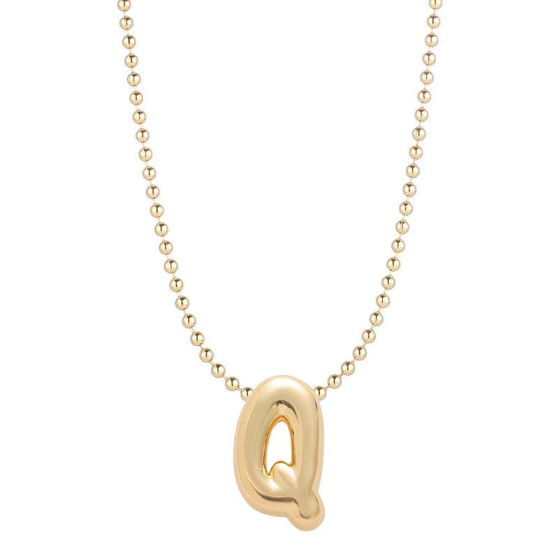 Leo & Luca by Hara Mini Balloon Initial Necklace