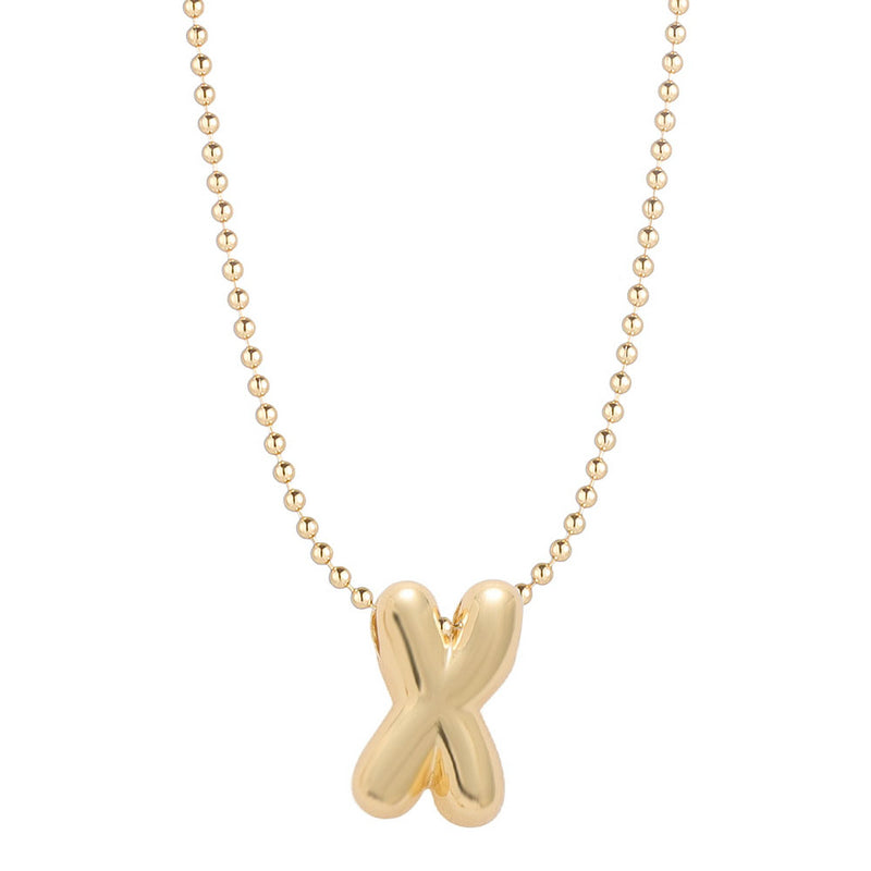 Leo & Luca by Hara Mini Balloon Initial Necklace