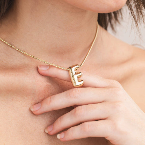 Leo & Luca by Hara Large Balloon Initial Necklace
