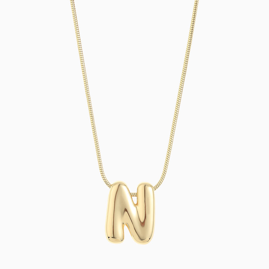 Leo & Luca by Hara Large Balloon Initial Necklace