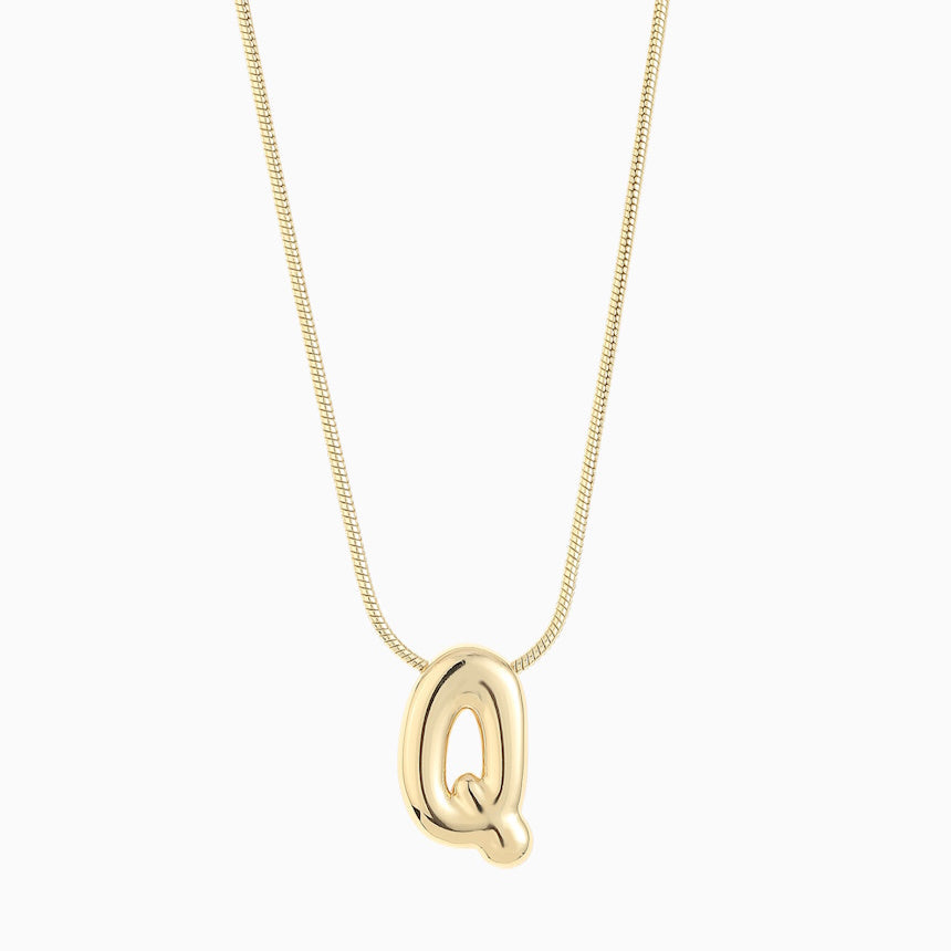 Leo & Luca by Hara Large Balloon Initial Necklace