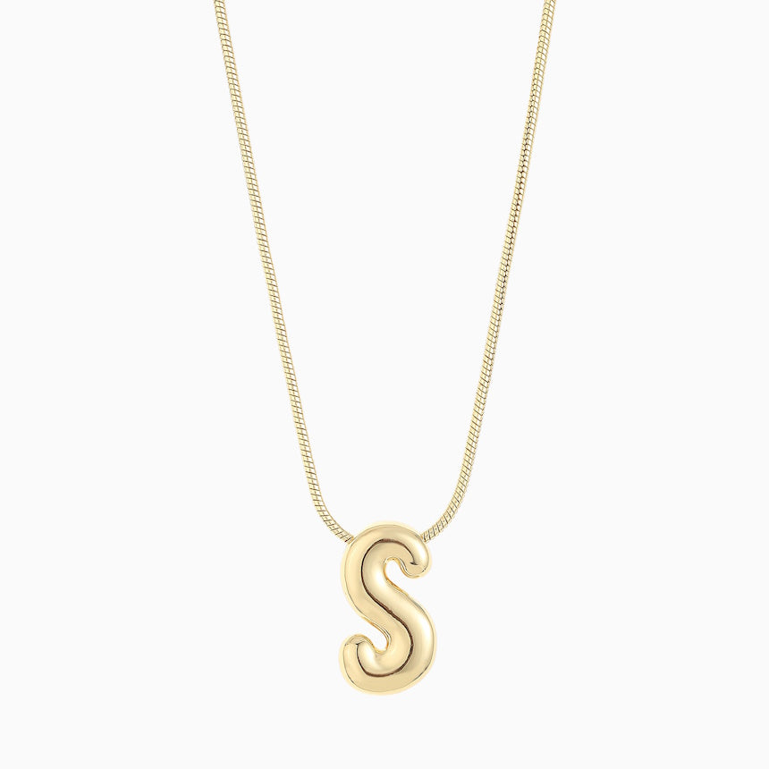 Leo & Luca by Hara Large Balloon Initial Necklace