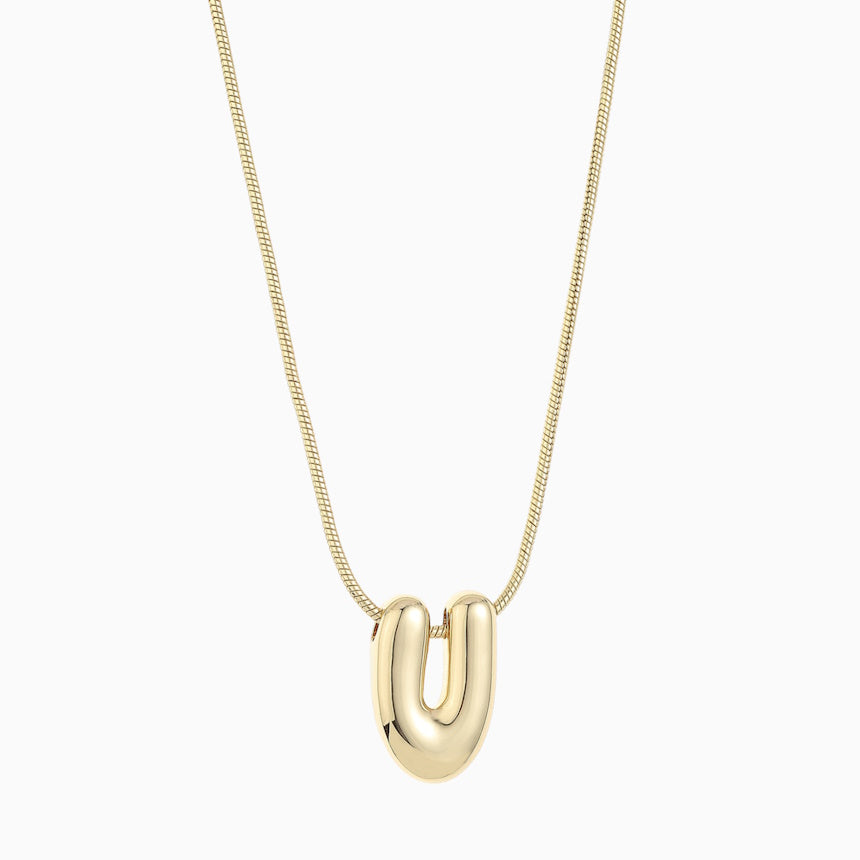 Leo & Luca by Hara Large Balloon Initial Necklace