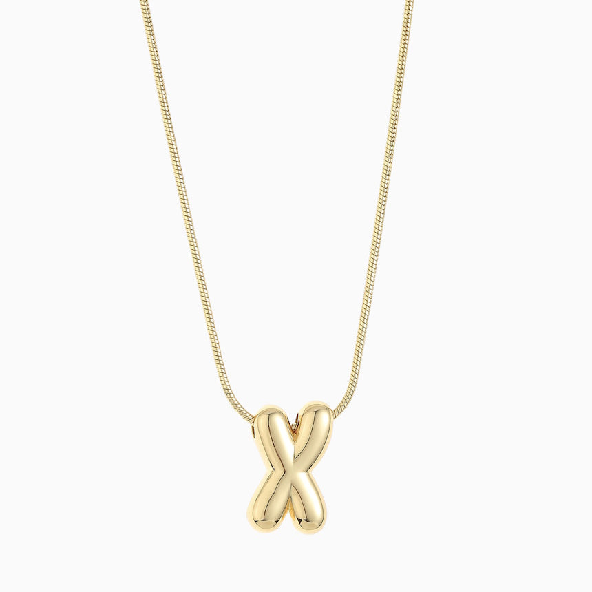 Leo & Luca by Hara Large Balloon Initial Necklace