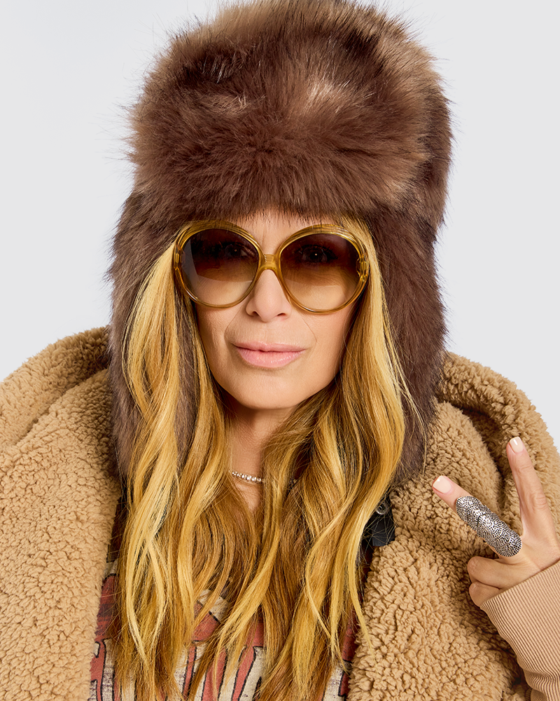 Faux Fur Trapper Hat - Grey