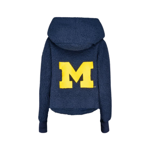 University of Michigan Cropped Sherpa Lounger Jacket