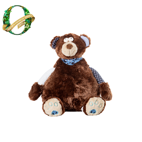 Oversized bear stuffed animal with hockey bandana. Oprah's favorite things 2024