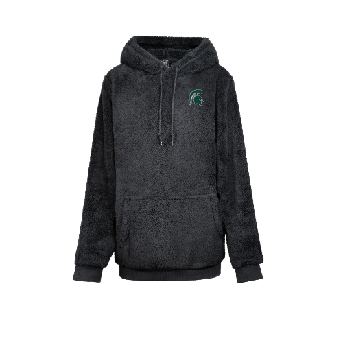 Michigan State Vネックスウェット 黒 Michigan State University Unisex Hoodie in 3XL | Soft Sherpa
