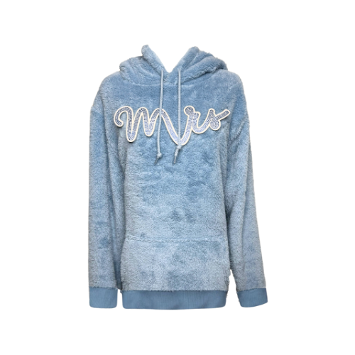 Bedazzled 'Mrs' Hoodie in 3XL | Soft Sherpa Hoodies & Lounger