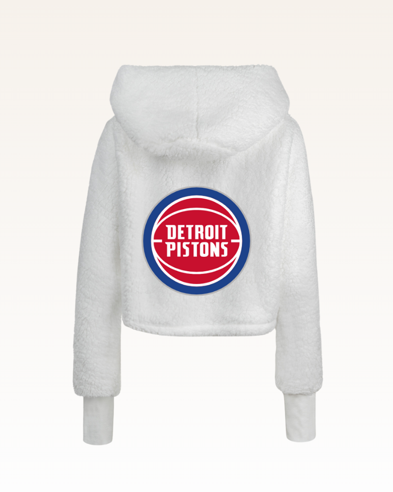 Detroit Pistons Cropped Sherpa Lounger Jacket