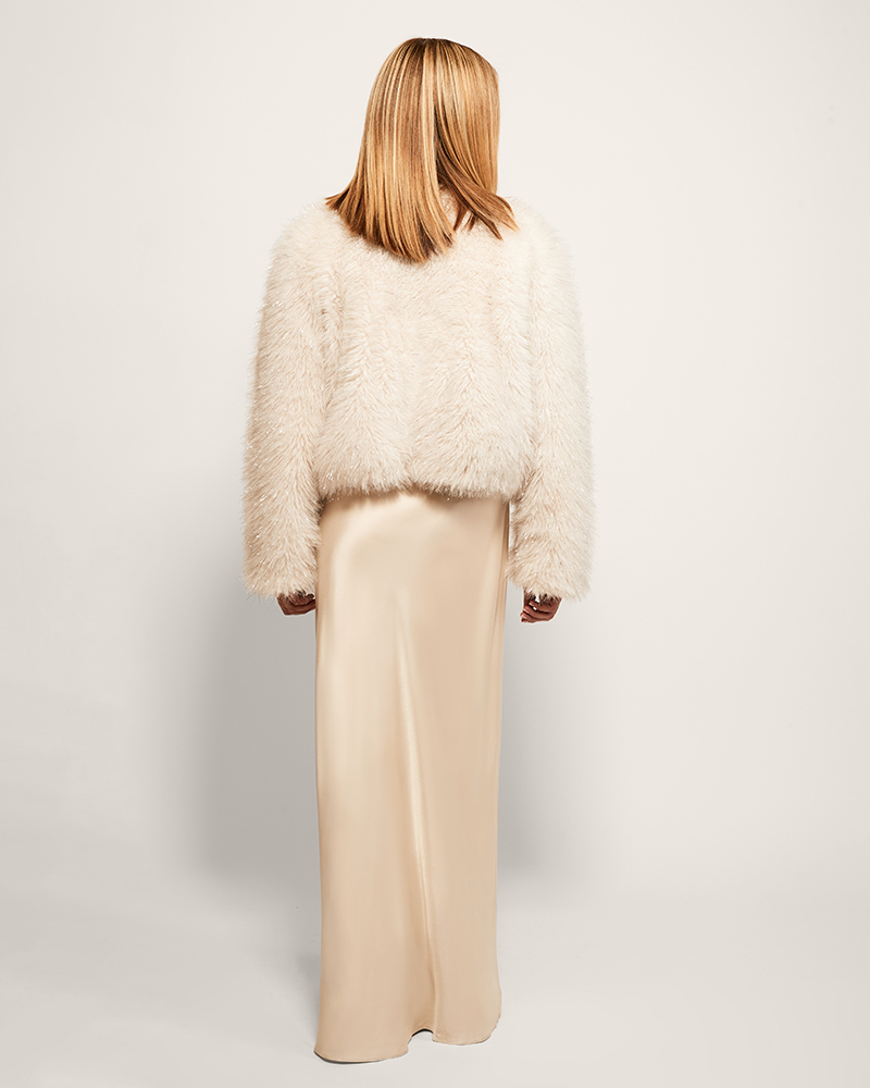 Faux Fur (Vintage Floral Lined) Jacket