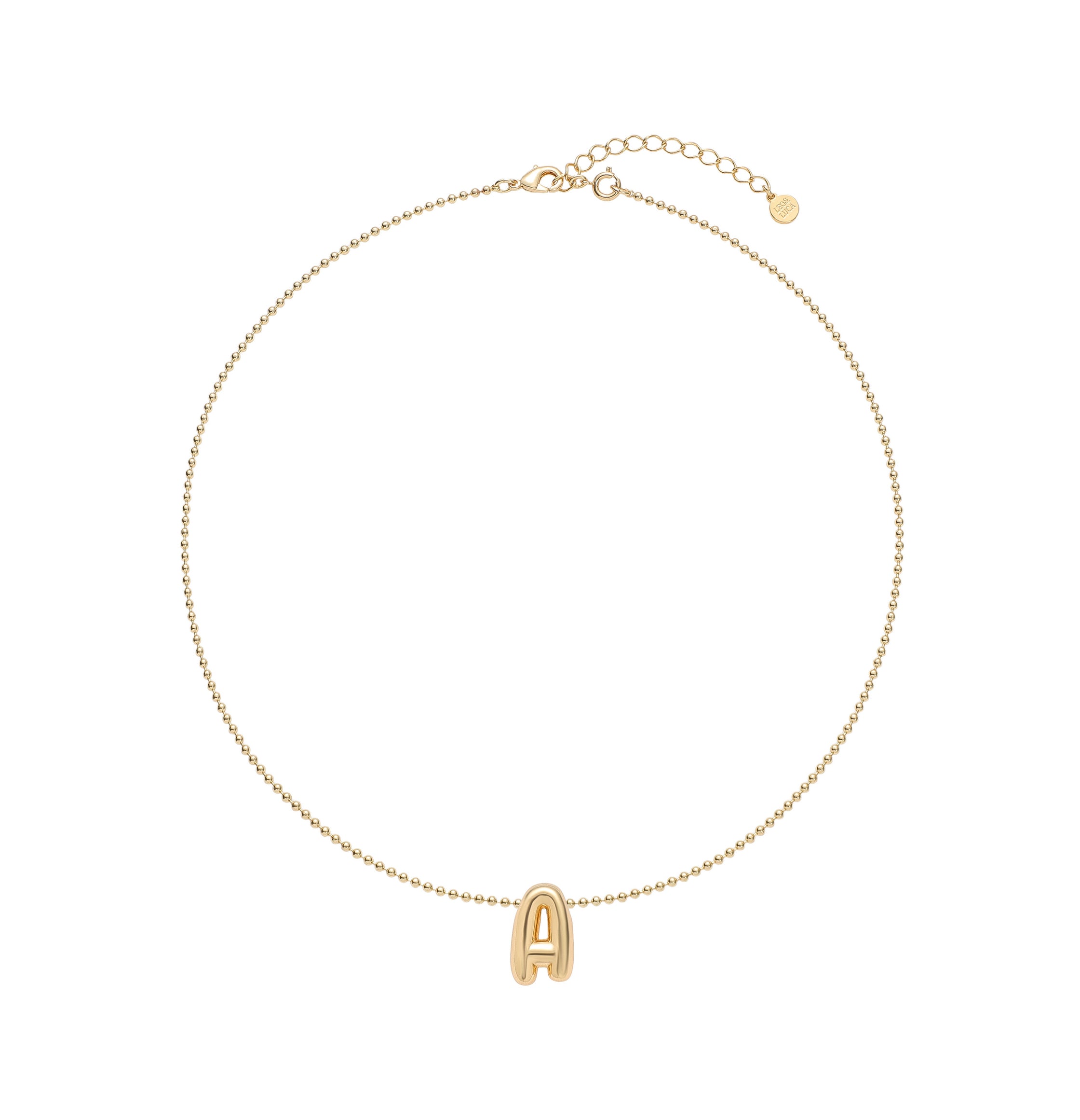 Leo & Luca by Hara Mini Balloon Initial Necklace