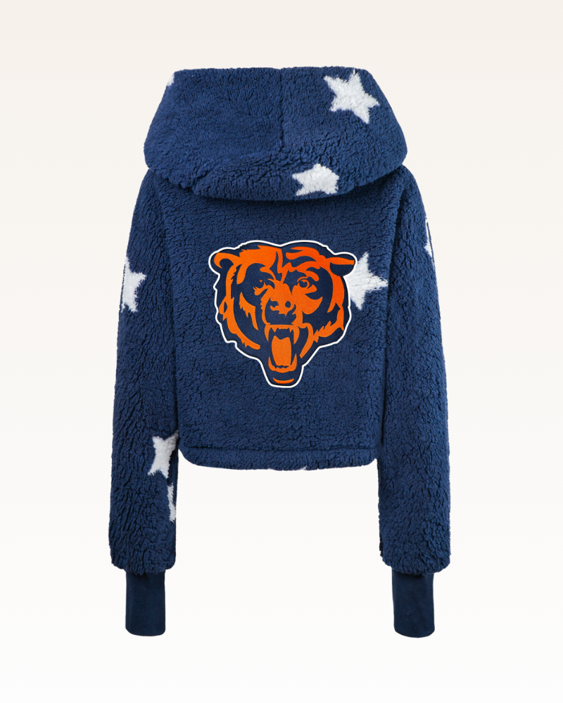 Chicago Bears Cropped Sherpa Lounger Jacket