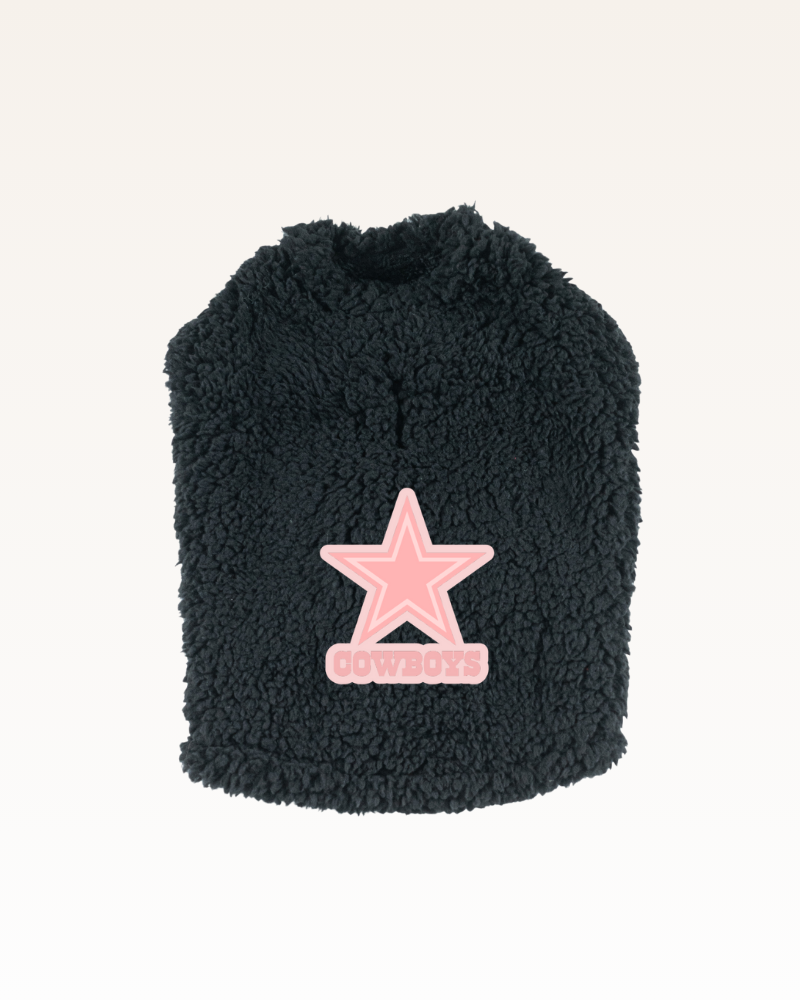 Dallas Cowboys Pink Logo Sherpa Pet Jacket