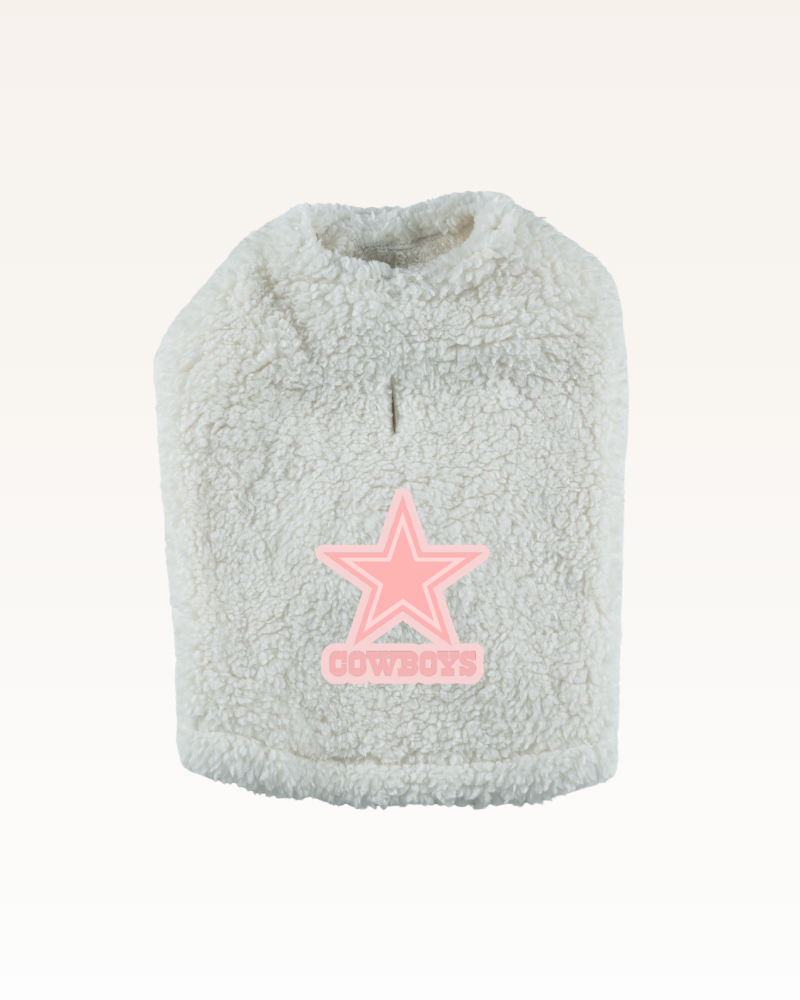 Dallas Cowboys Pink Logo Sherpa Pet Jacket