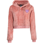 'Be Mine' Cropped Sherpa Hoodie