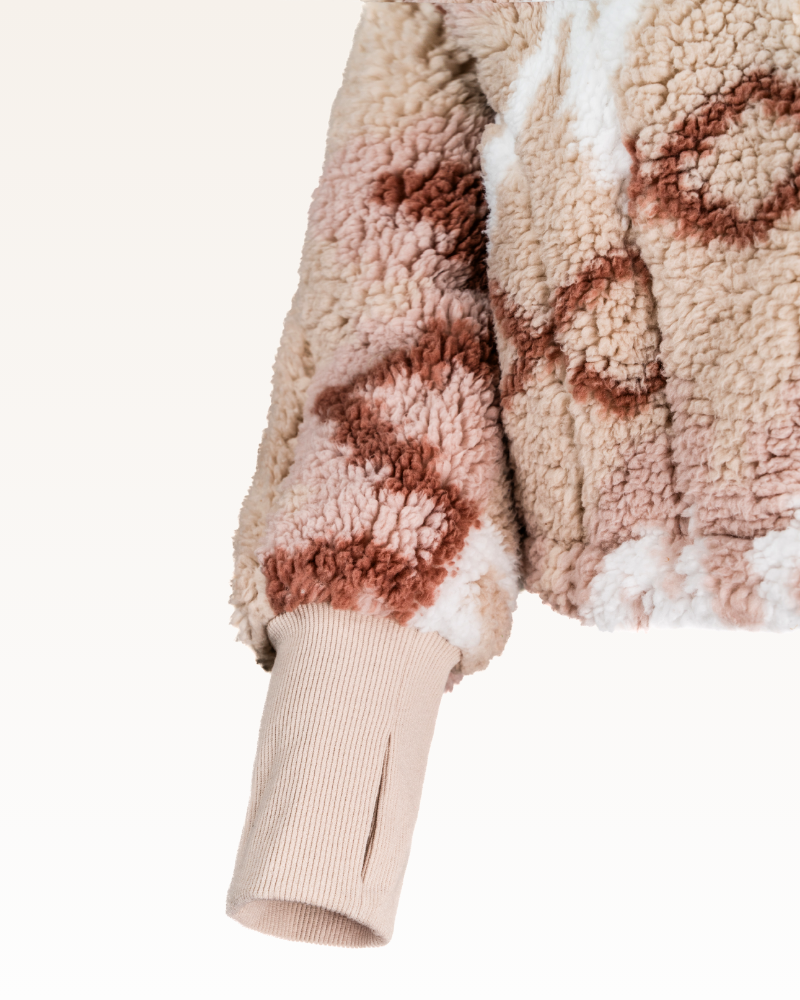 Classic Cropped Sherpa Lounger Jacket