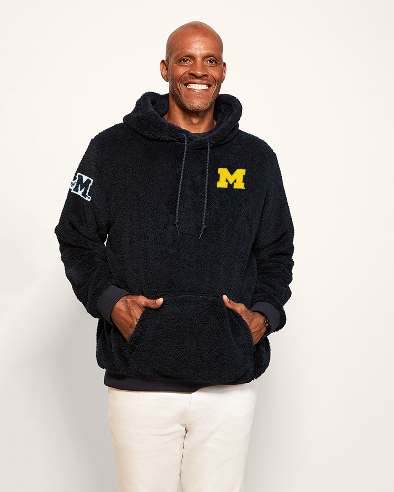 University of Michigan Remix Logo Sherpa Hoodie