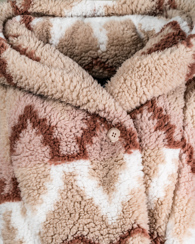 Classic Cropped Sherpa Lounger Jacket