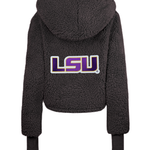 Louisiana State University Cropped Sherpa Lounger Jacket