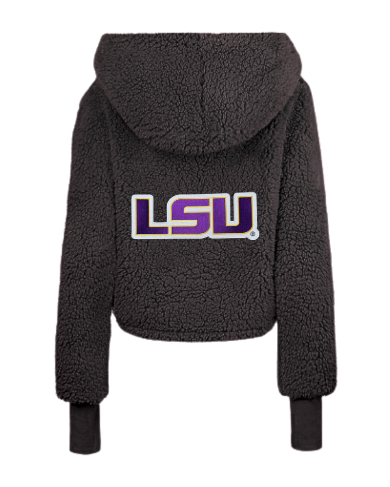 Louisiana State University Cropped Sherpa Lounger Jacket