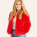 Faux Fur (Vintage Floral Lined) Jacket
