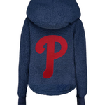 Philadelphia Phillies Logo Cropped Sherpa Lounger Jacket