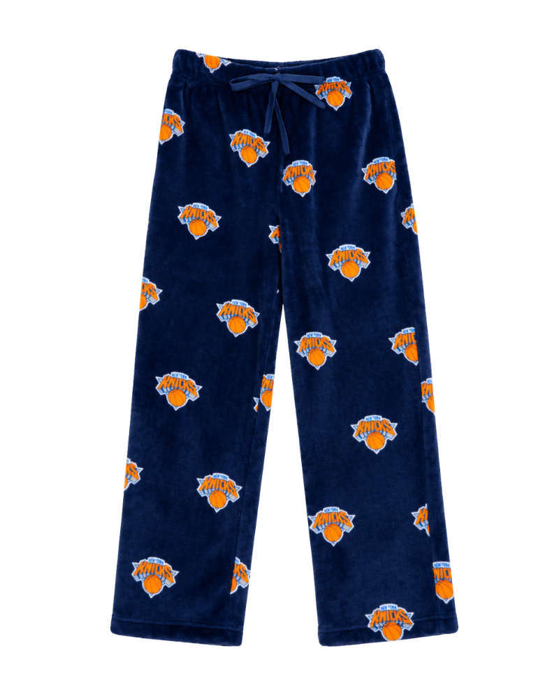 New York Knicks All Over Print Unisex Plush Pant - Navy