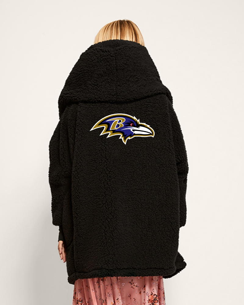 Baltimore Ravens Lounger in XS/S | Soft Sherpa Hoodies & Lounger
