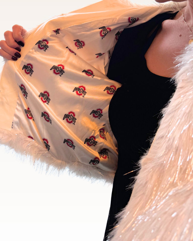 Ohio State Faux Fur Jacket