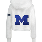 University of Michigan Remix Logo Cropped Sherpa Lounger Jacket