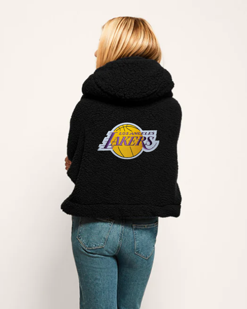 Los Angeles Lakers Cropped Sherpa Lounger Jacket