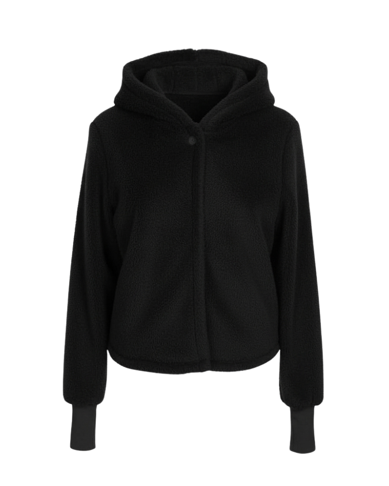 Black hoodie on a white background