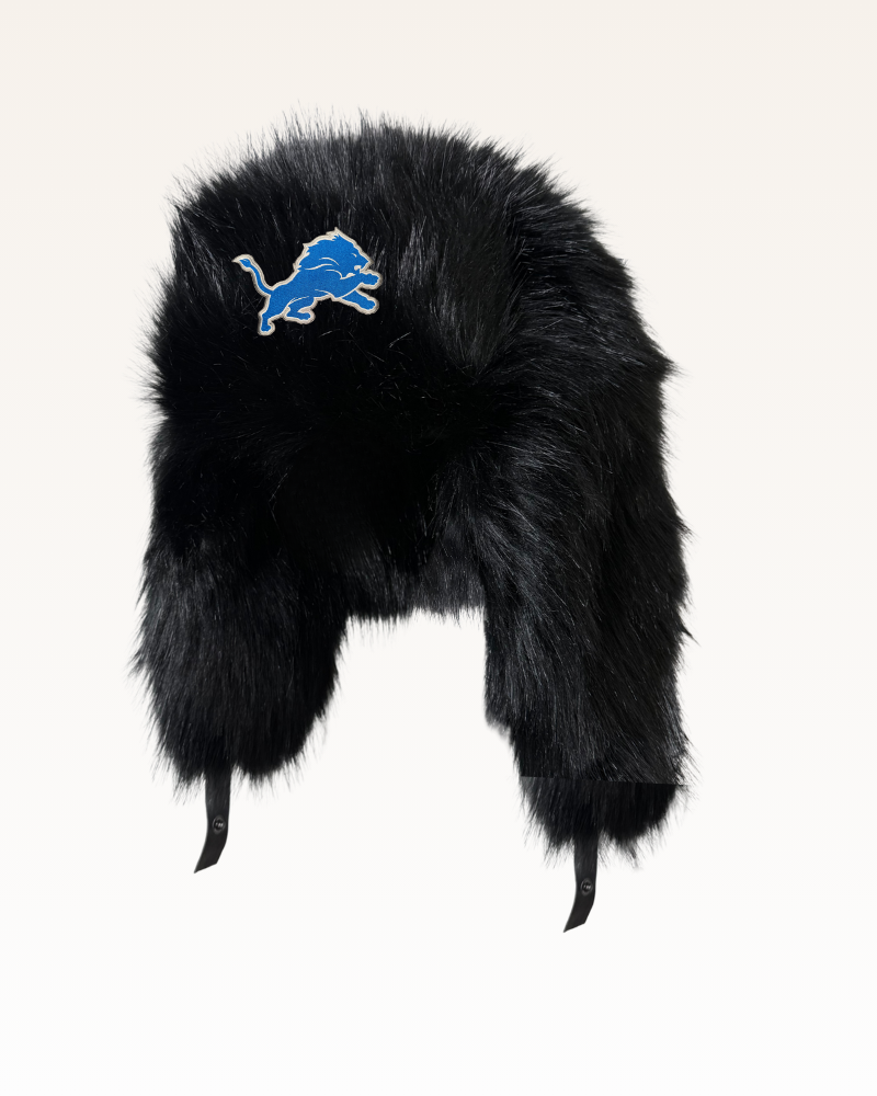 Detroit Lions Faux Fur Trapper Hat