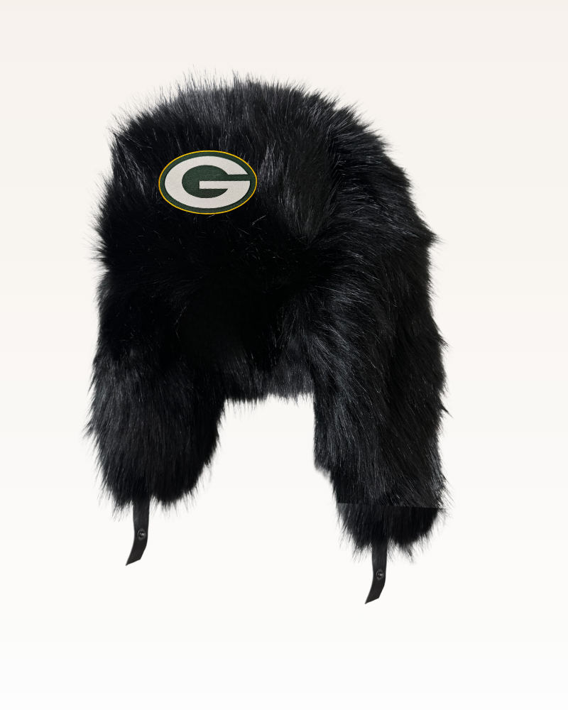 Green Bay Packers Faux Fur Trapper Hat