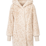 The Luxe Unisex Lounger Lite Jacket - Ivory Leopard