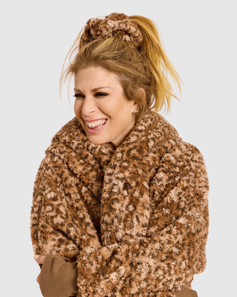 Classic Cropped Sherpa Lounger Jacket - Leopard